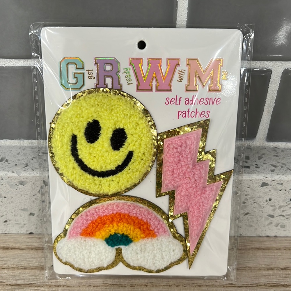 New Set of 3 Self Adhesive Patches 202